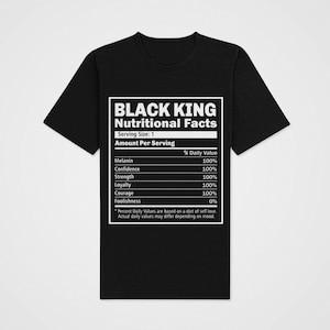 Black King Facts T-shirt, Fathers Day, Gift Black