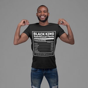 Black King Facts T-shirt, Fathers Day, Gift image 1