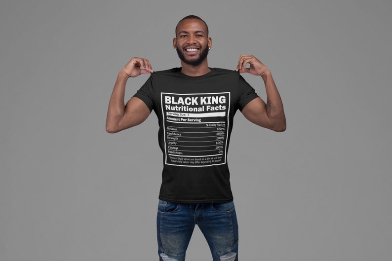 Black King Facts T-shirt, Fathers Day, Gift image 1