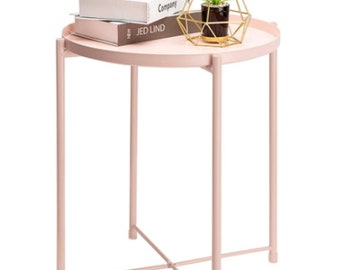 light pink end table