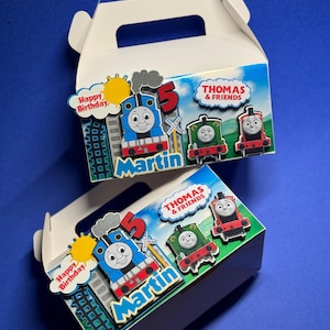 Thomas & Friends Birthday Favor Boxes: Personalized Train Party Decor