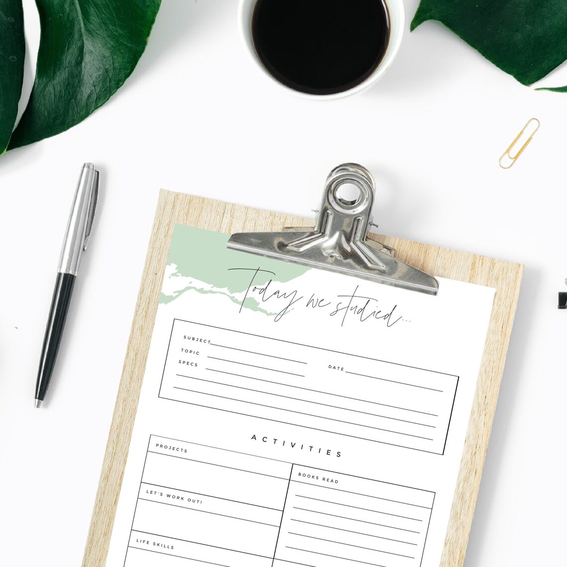 Homeschool Log 2020/21 Mint Green - Etsy