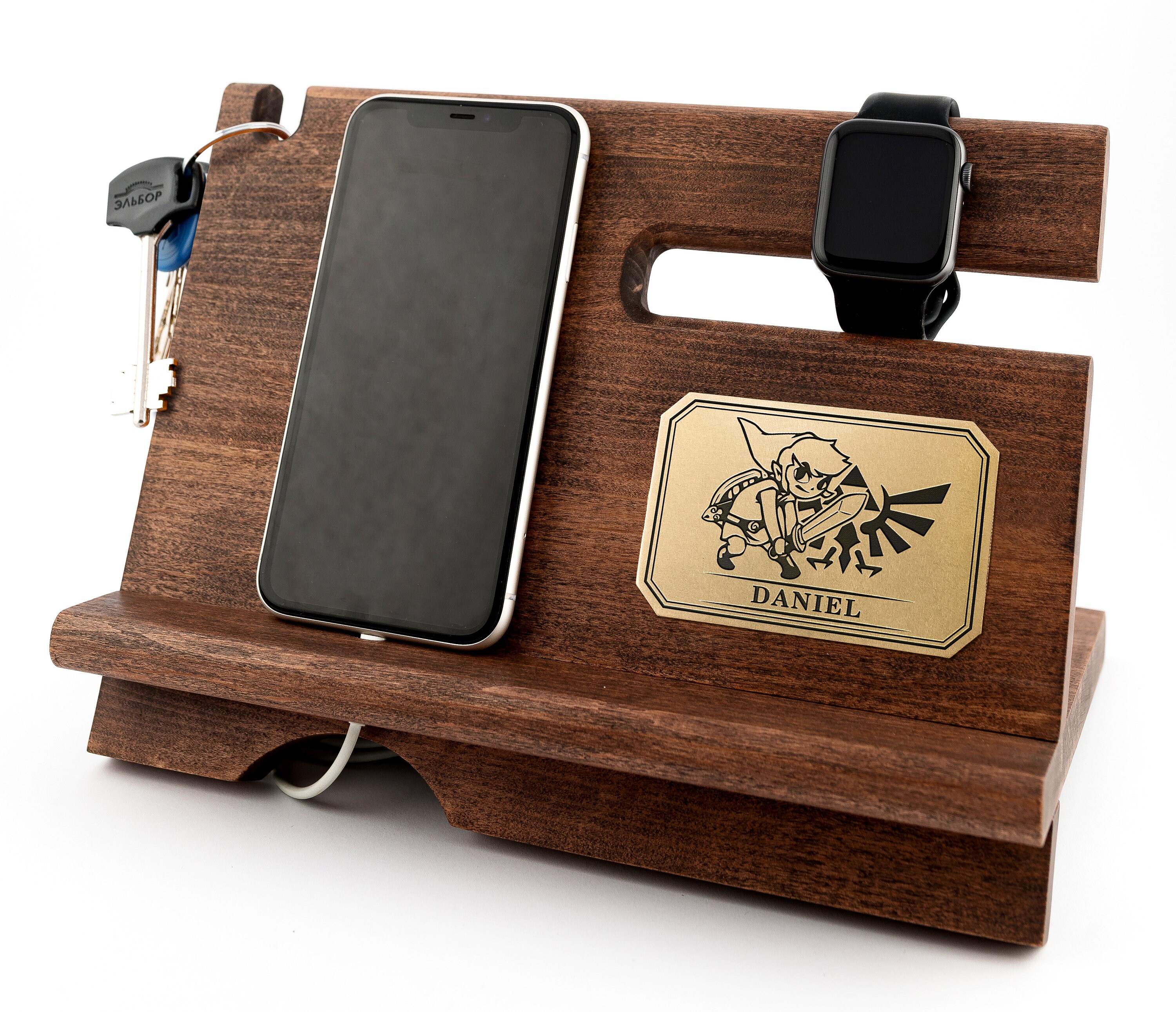 Link Zelda gifts Personalized phone stand Zelda triforce art Etsy