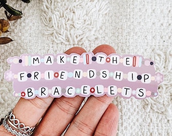 Friendship Bracelets Sticker | Purple Bracelet Sticker | Friendship Memories Decal | You're on Your Own