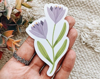 Purple Wildflower Sticker