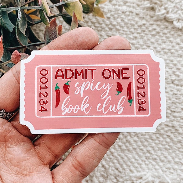 Spicy Book Club Sticker