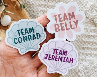 Team Conrad Sticker/Team Jeremiah Sticker/Team Belly Sticker/Cousins Beach North Carolina Summer/TSITP/Summer Romance Sticker