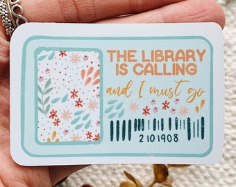 The library is calling and I must go Sticker