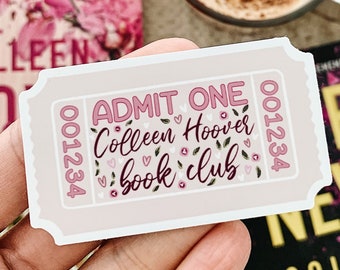 Colleen Hoover Book Club Sticker