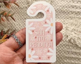 Shh I’m Reading! Door Hanger Sticker