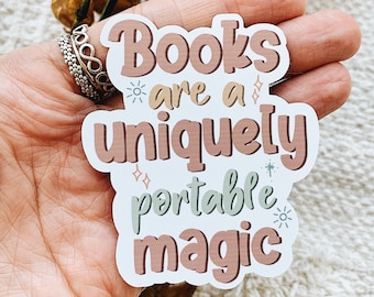 Book are a Uniquely Portable Magic Quote Sticker