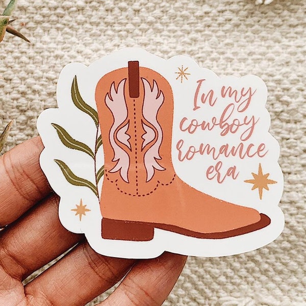 In my Cowboy Romance Era Cowboy Boot Sticker