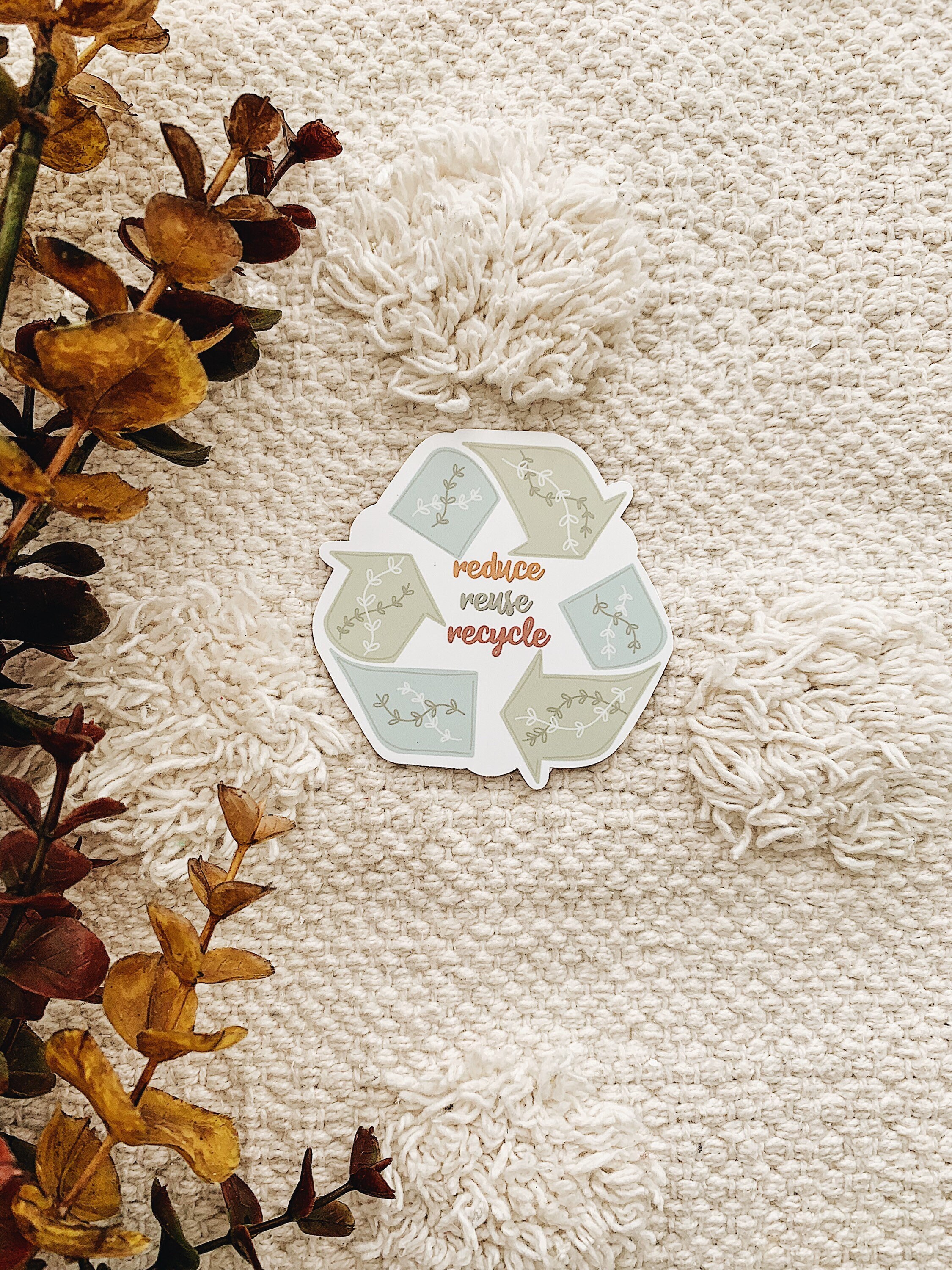 Reduce Reuse Recycle Sticker - Etsy UK