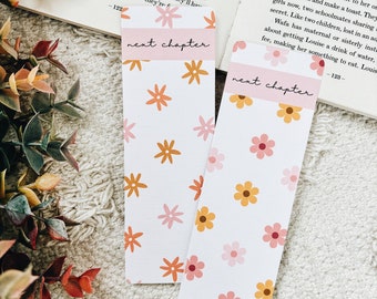 Next Chapter Floral Linen Bookmarks | Floral Bookmark Set | Summer Floral Bookmark | Reader Girlie Bookmark | Girlie Era Bookmark