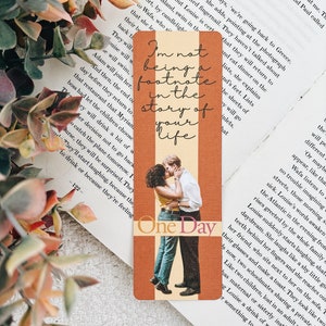 One Day Romance Linen Bookmark Footnote in your Life Story Bookmark Cute Romance Bookmark Reading Bookmark Romance Era Bookmark zdjęcie 1