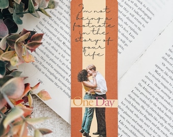 One Day Romance Linen Bookmark | Footnote in your Life Story Bookmark | Cute Romance Bookmark | Reading Bookmark | Romance Era Bookmark