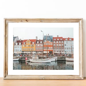 Nyhavn Print, Copenhagen Canals, Denmark Print, digital download