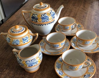 Vintage Italian Ceramic Coffee, Tea Set