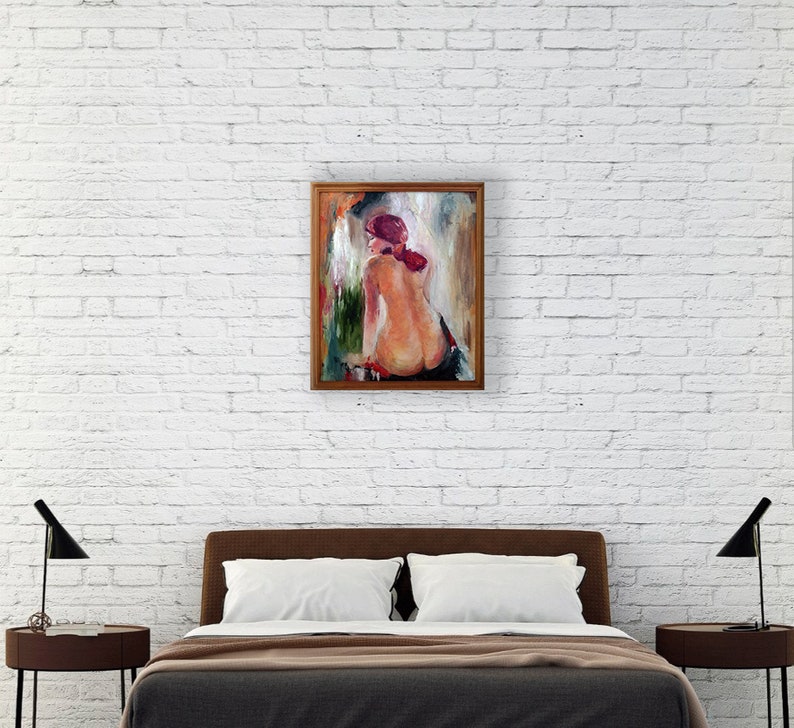 Female Body Painting Naked Art Original Art Woman Painting Erotic Art Nude Figure Art 20 By 24 By Katy Ivoylova