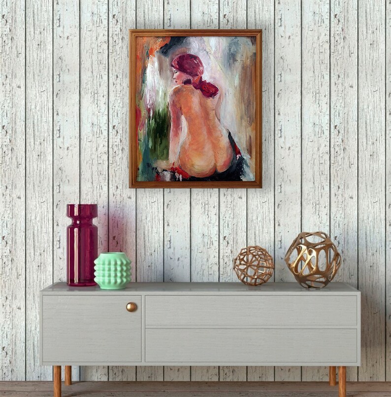 Female Body Painting Naked Art Original Art Woman Painting Erotic Art Nude Figure Art 20 By 24 By Katy Ivoylova