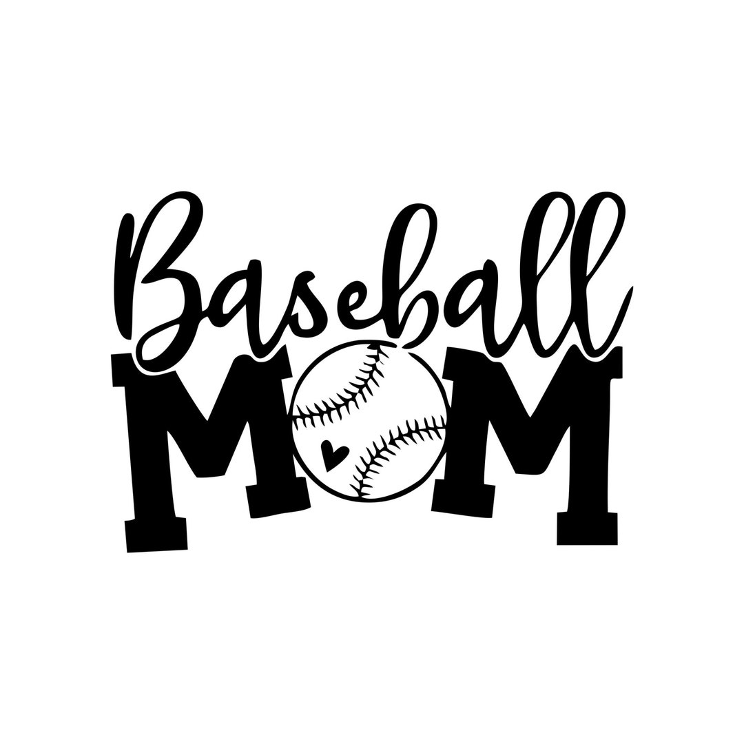 Baseball Mom Svg, Mom Svg, Baseball Svg, Baseball Clipart, Baseball