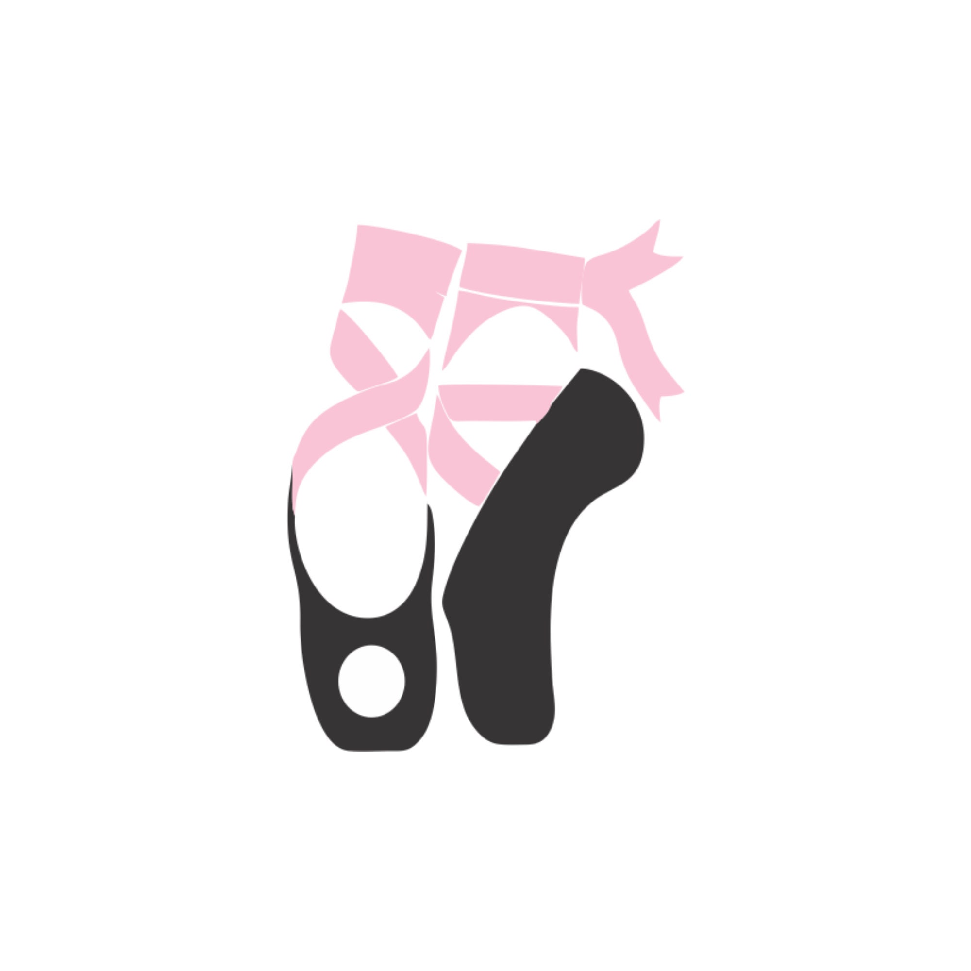 Monogram Ballet Shoes Svg Ballernia Svg Shoes Svg Dancing Etsy UK