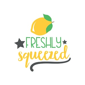 Fresh Squeezed Lemonade svg, lemon svg, fresh lemonade svg, summer svg, cricut cut file