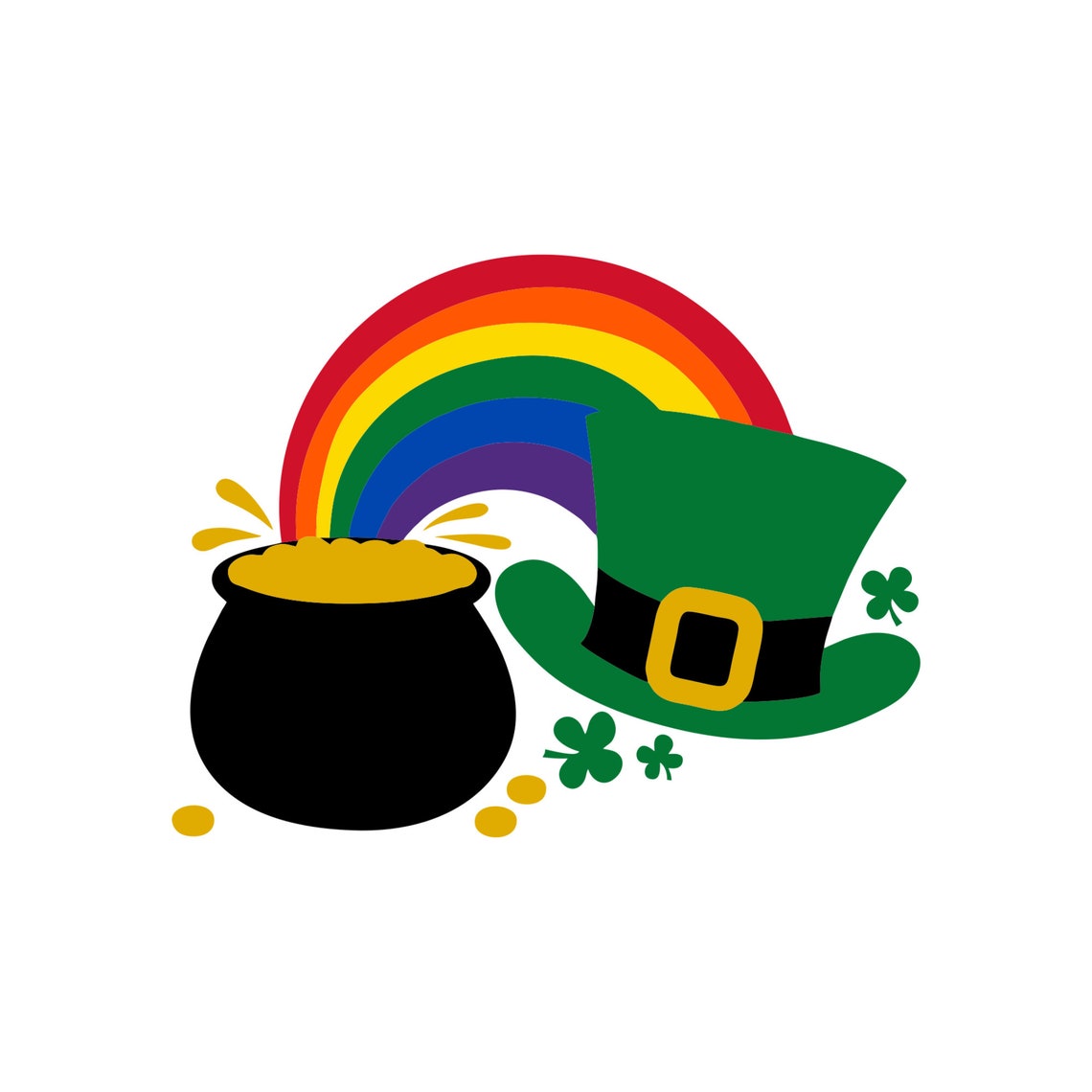 Pot of gold svg st. patrick's day svg pot of gold svg image 1