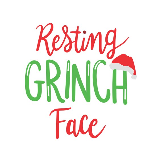 Resting Grinch Face SVG grinches svg Navidad 2021 Grinch | Etsy México