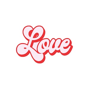 Amour svg, Valentine svg, Love sign svg, Retro Valentines svg, love png, police rétro, svg de mariage rétro