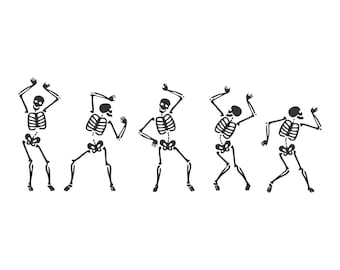 Skelton bailando svg, halloween svg, bailando svg, otoño svg,