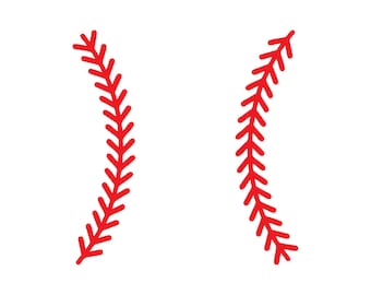 Baseball Stitches Svg, Baseball Laces Svg, Baseball Stitches Cut File, Baseball Stitches Vector, Baseball Laces Cut File