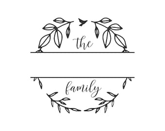 花輪モノグラム svg、姓 svg、モノグラム svg、花輪 svg、家族のモノグラム svg、姓 svg、モノグラム フレーム svg