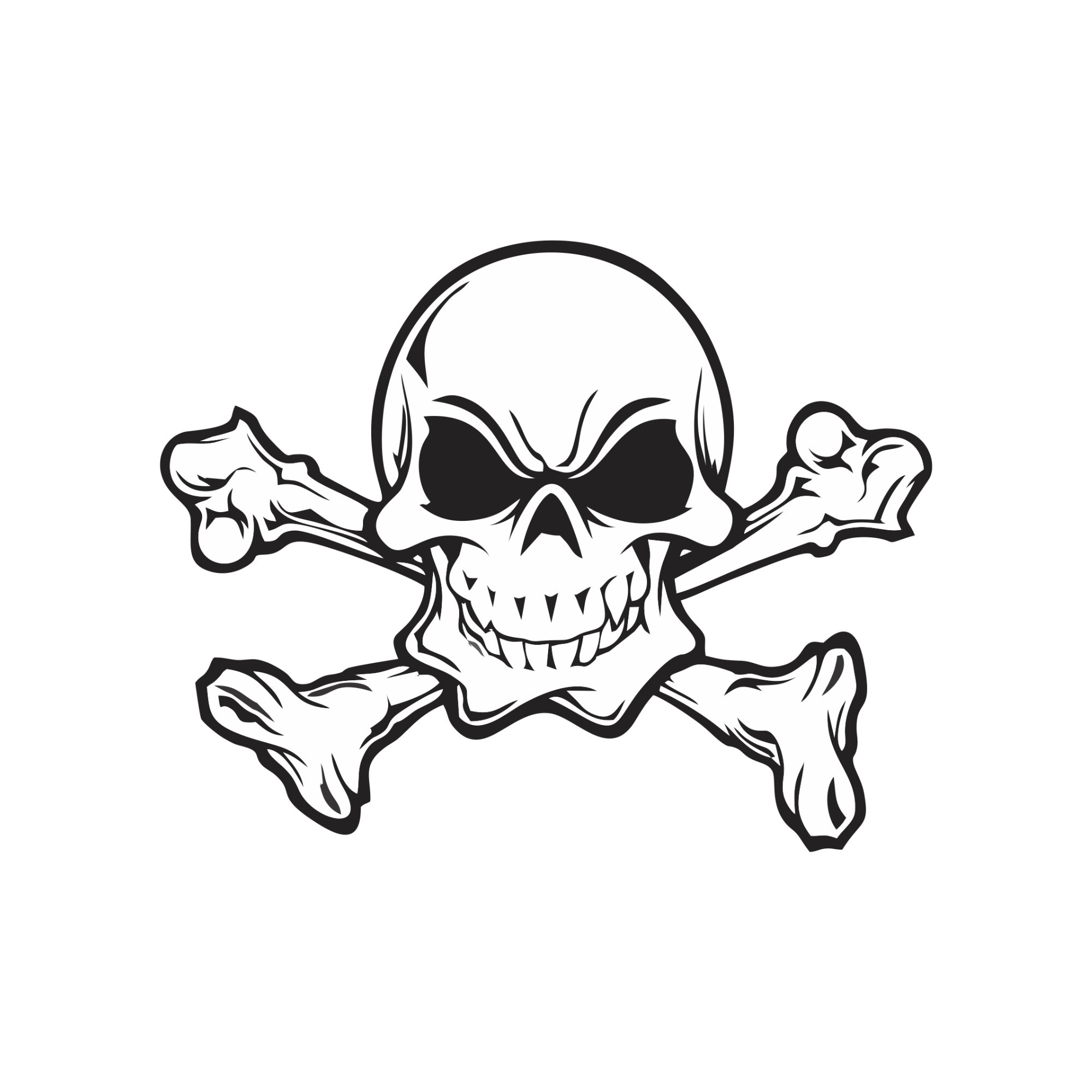 Skull Crossbones Svg, Skull Bones Cricut, Skull Svg, Bones Svg