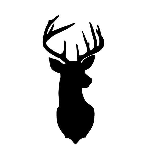 Deer Head SVG  / Deer Head Silhouette Cut File / Deer Head / Deer SVG / Deer Clipart / Deers SVG / Hunting svg files / T-shirt