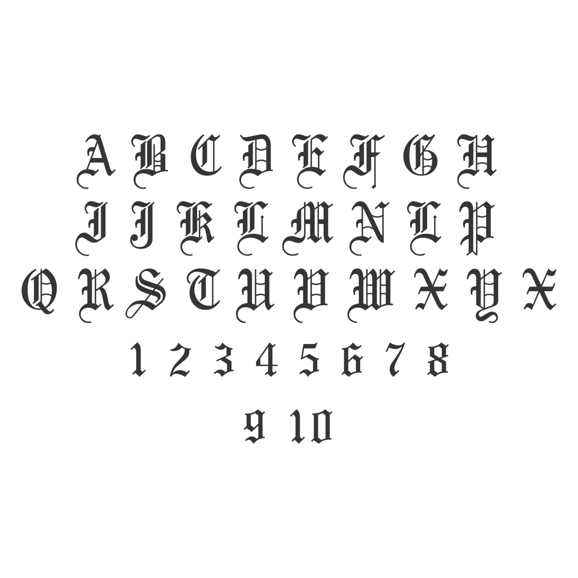 OLDE ENGLISH FONT Svg, Old English Alphabet Svg, Old English Letters