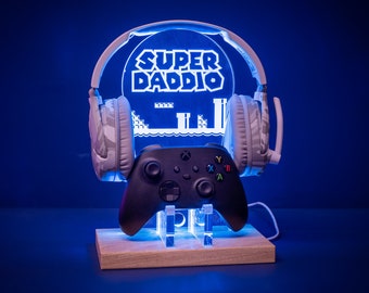 Super Daddio Headset Controller Gamer Gift - Gaming Lover - Gifts for Him - Gifts for Her - Birthday Gift - Christmas Gift - Gift for Dad