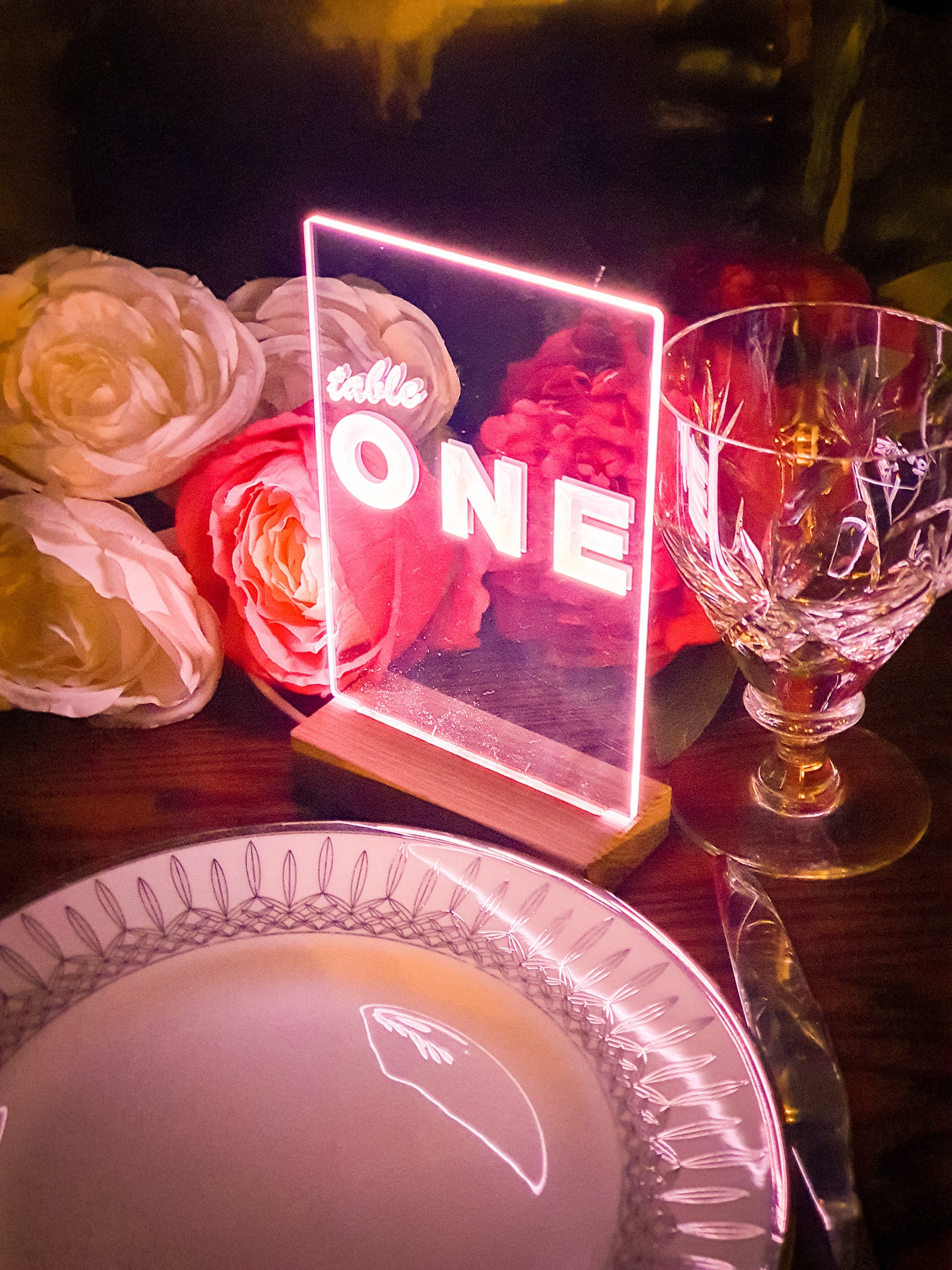 Image of Wedding Neon Table Number