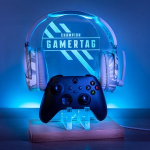 Personalised Headset Controller Stand Gamer Gift - Gaming Lover - Gifts for Him / Her - Birthday Gift - Christmas Gift - Gift for Boyfriend