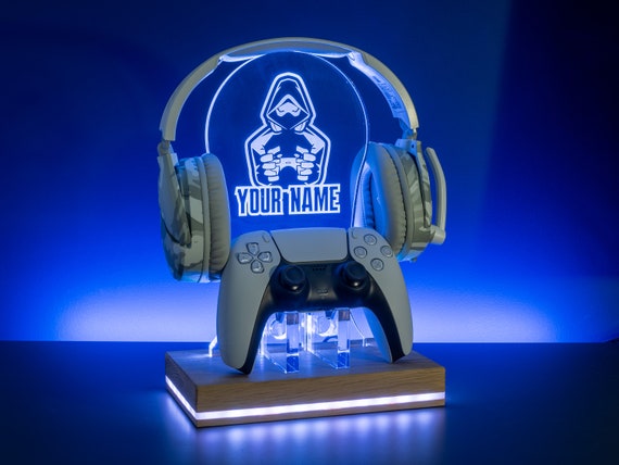 Personalised gaming headset stand sales