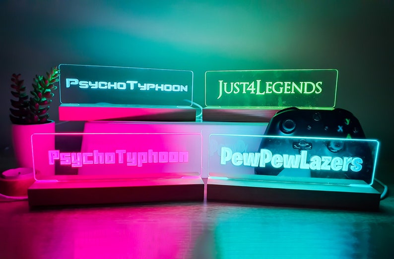 Game Streaming Personalised Name Display Twitch Streamer Etsy Canada