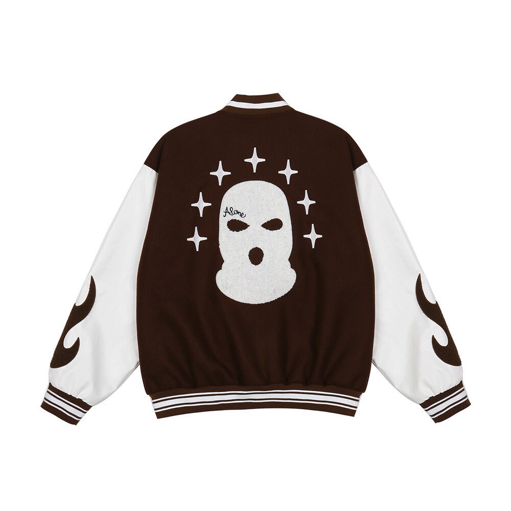 Men Varsity Jacket Unisex Palm Trees 