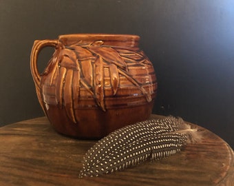 McCoy braun Glasur Bean Topf