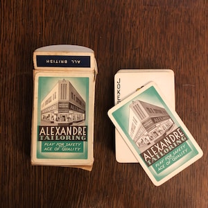 Vintage Alexandre Tailoring British Playing Cards