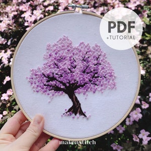 Schema per ricamo a fiori di ciliegio in PDF Schema per ricamo ad albero Schema per ricamo ad albero Schema per ricamo a fiori di ciliegio