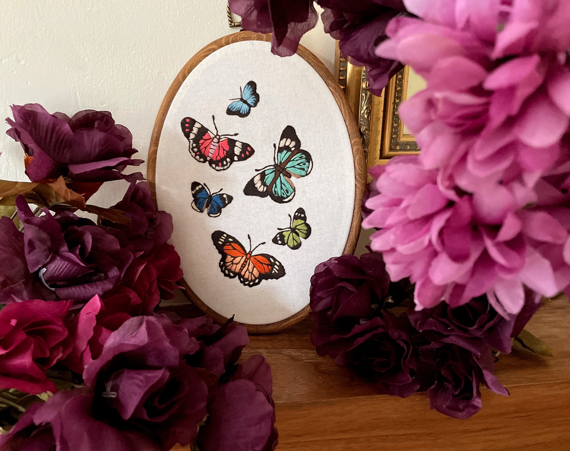 Butterfly Embroidery Pattern PDF Butterfly Embroidery Design Butterflies  Design Gift for Her -  Ireland