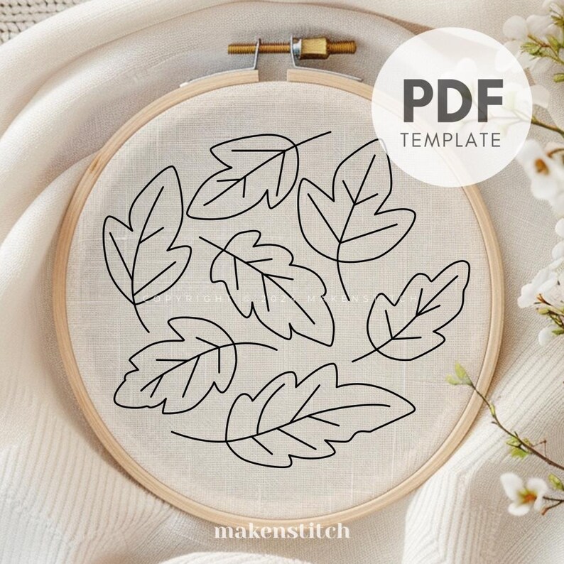 Autumn Leaves Hand Embroidery Pattern: Fall Sampler (PDF Pattern) - Etsy