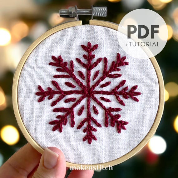 10 Toppe Ricamate A Fiocco Di Neve Amosfun - Termoadesive Per Natale, Fai Da Te