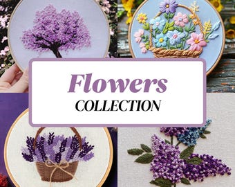 Flower Hand Embroidery Pattern Collection: Floral Designs (PDF)