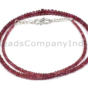 32 Cts Weight Of 16 Inches Strand 2-4.5 MM Superb Item At Low Price Red Spinel Beads Natural Red Spinel Smooth Rondelle Beads 32 Cts Weight Of 16 Inches Strand 2-4.5 MM Superb Item At Low Price Red Spinel Beads Natural Red Spinel Smooth Rondelle Beads